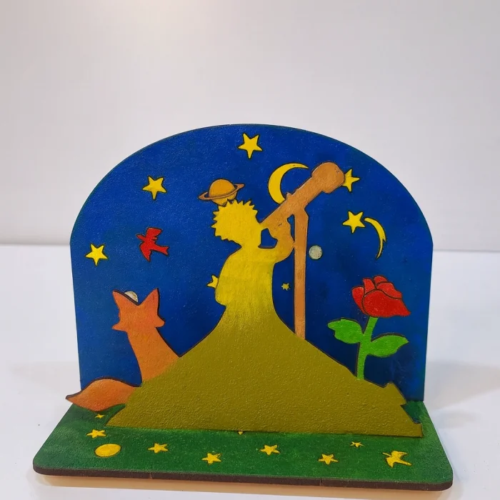 Küçük Prens Ahşap Boyama Seti | Çocuklar İçin Eğitici MDF Etkinlik | Demonte Dekoratif (TOPTAN)