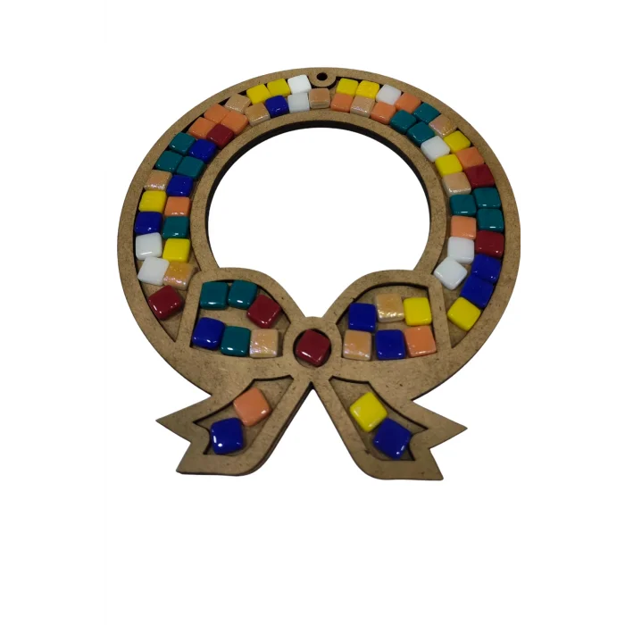 Kurdele Mozaik Seti – Ahşap Mozaik Baz + Mozaik (Toptan Etkinlik Ürünü)