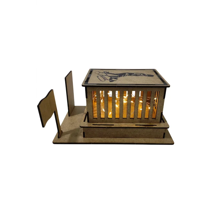 LED’li Yazılı Anıtkabir Ahşap Boyama Seti | Atatürk Temalı Işıklı MDF Etkinlik Ürünü (Demonte)