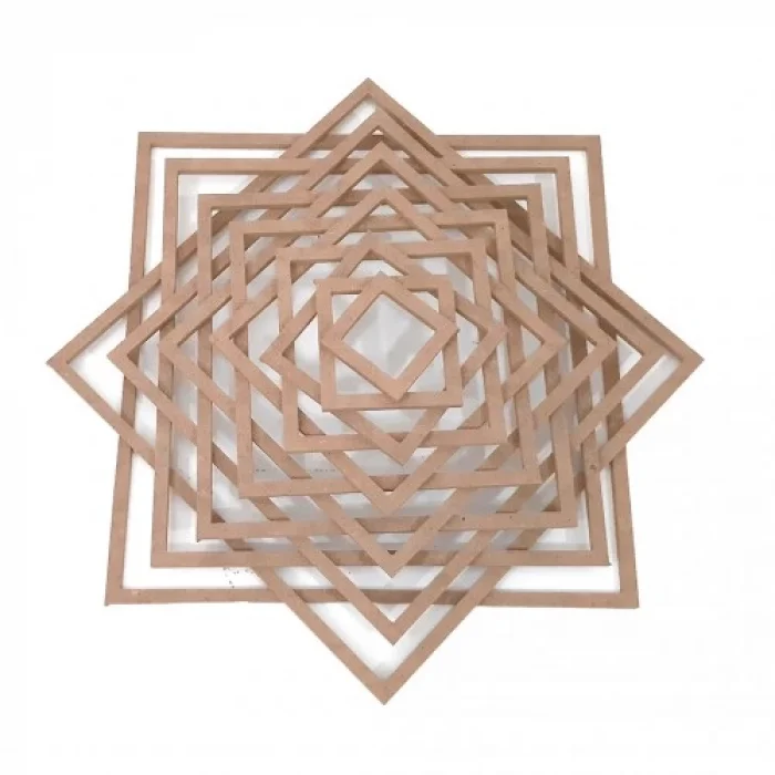 Makrome İçin Kare MDF Kasnak - 4 mm (30x30 cm)