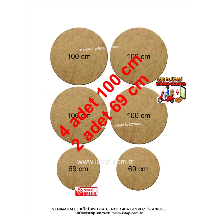 MDF Boyama Seti – Toptan Ahşap Boyama Çemberler