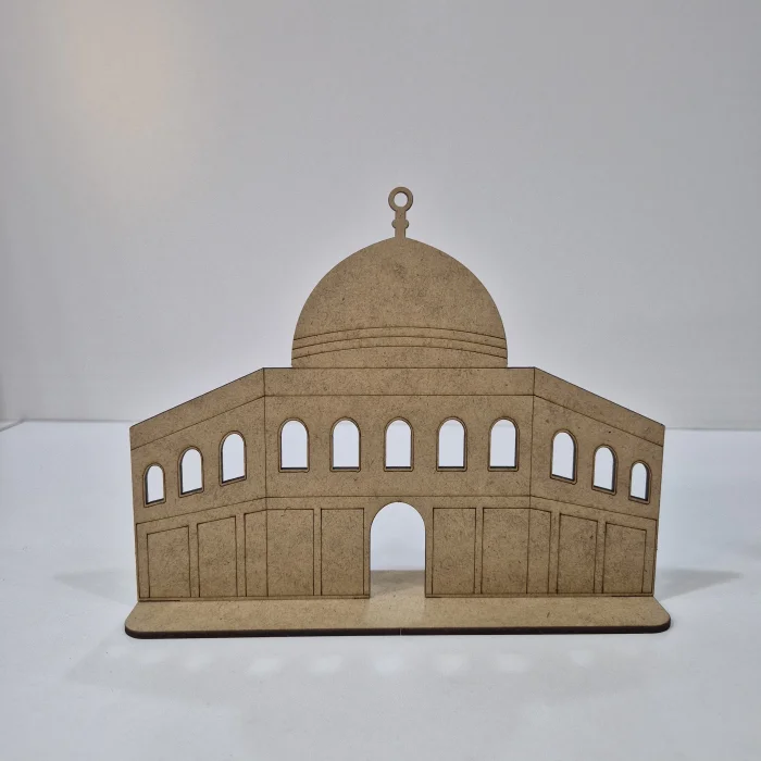 Mescid-i Aksa 2D Ahşap Boyama Seti | Çocuklar İçin Eğitici İslami Etkinlik | MDF Dini Boyama Ürünü (TOPTAN)
