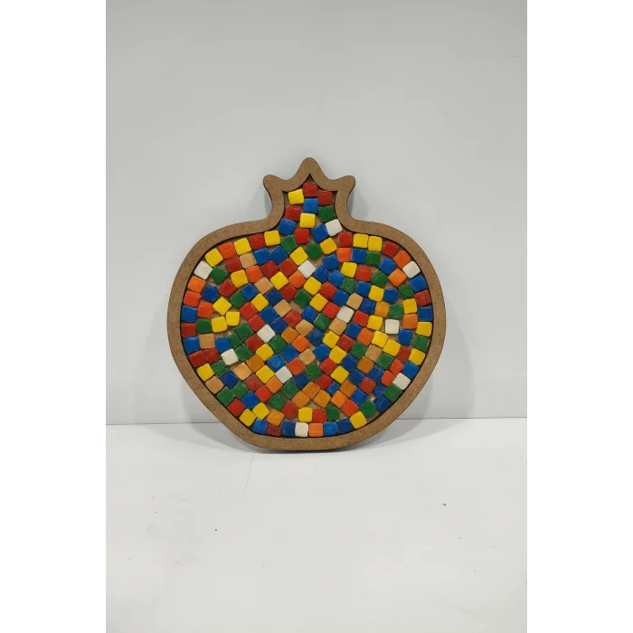 Nar Mozaik Yapma Seti | Çocuk Etkinlik ve Atölye Ürünleri | MDF Mozaik Taş Seti