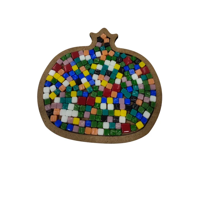 Nar Mozaik Yapma Seti | Çocuk Etkinlik ve Atölye Ürünleri | MDF Mozaik Taş Seti