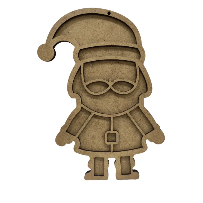 Noel Baba Mozaik Seti – Ahşap Mozaik Baz + Mozaik (Toptan Etkinlik Ürünü)