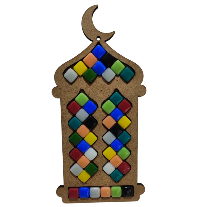 Ramazan Feneri Mozaik Seti | Çocuklar İçin Eğitici ve Eğlenceli Ramazan Etkinliği | MDF Mozaik Boyama Ürünü