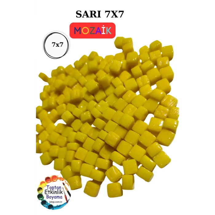 100 Gram Renkli Mozaik Seti – 7x7 mm| Çocuk Etkinlik ve Sanat Projeleri İçin
