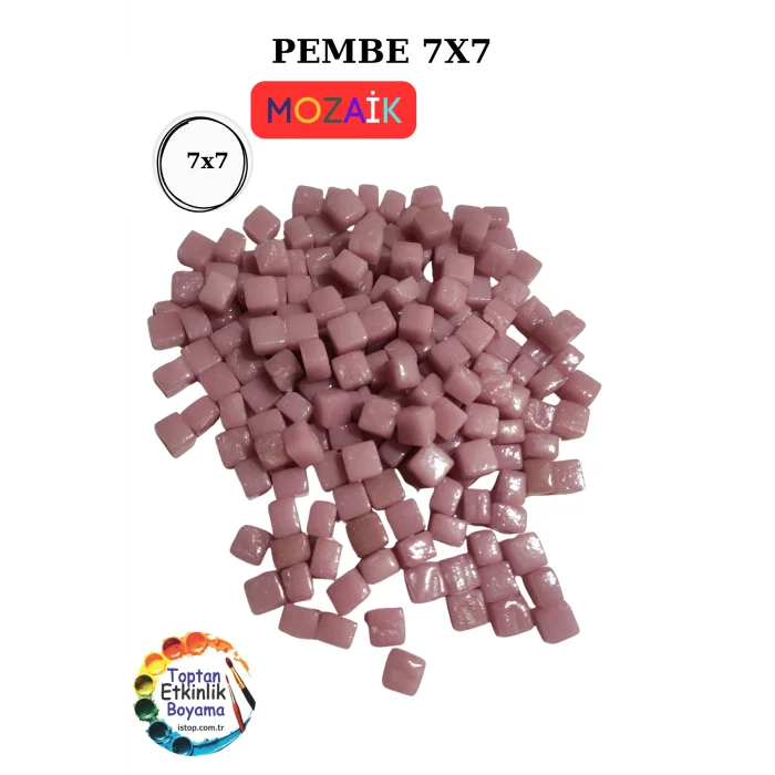 100 Gram Renkli Mozaik Seti – 7x7 mm| Çocuk Etkinlik ve Sanat Projeleri İçin