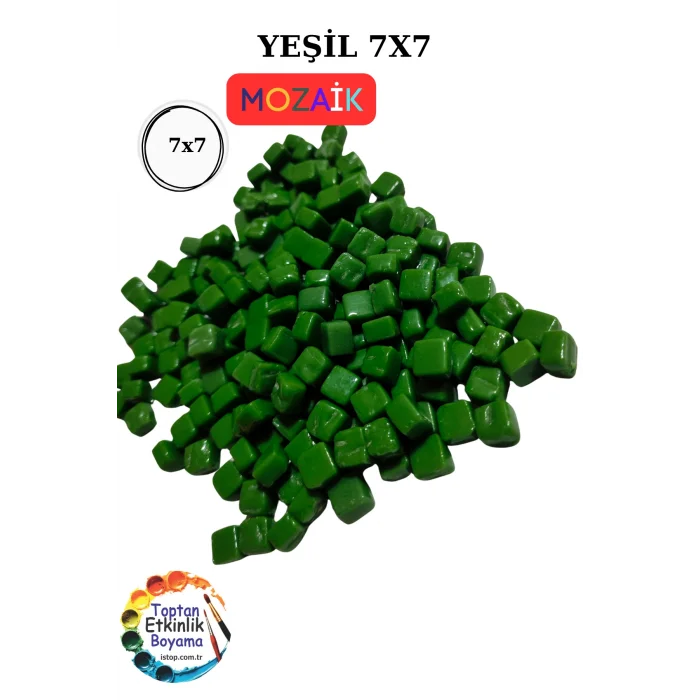 100 Gram Renkli Mozaik Seti – 7x7 mm| Çocuk Etkinlik ve Sanat Projeleri İçin