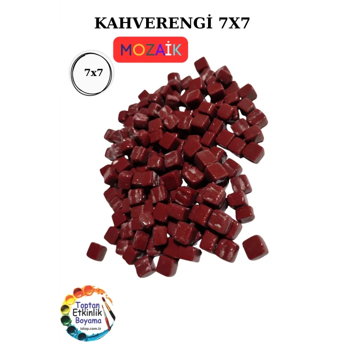 100 Gram Renkli Mozaik Seti – 7x7 mm| Çocuk Etkinlik ve Sanat Projeleri İçin