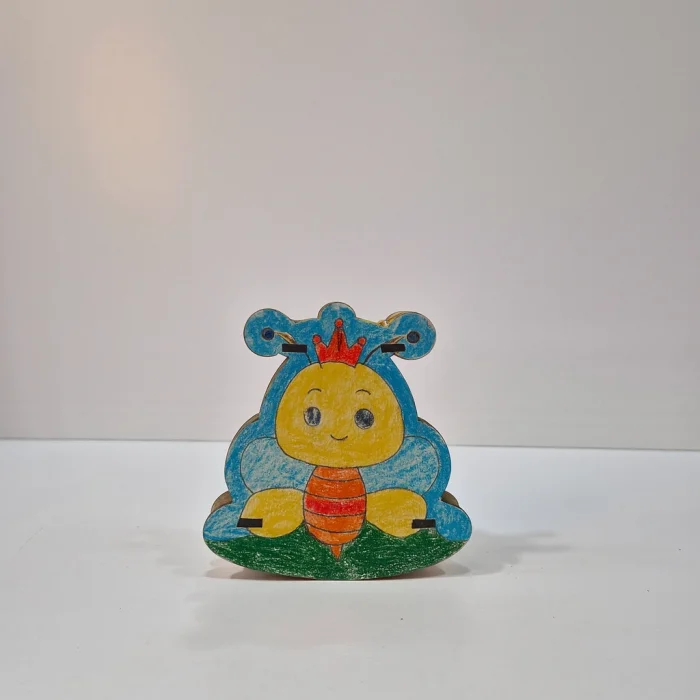 Sallanan Arı Ahşap Boyama Seti | Çocuklar İçin Eğlenceli ve Eğitici Etkinlik | MDF Hobi ve Sanat Ürünü (Demonte)