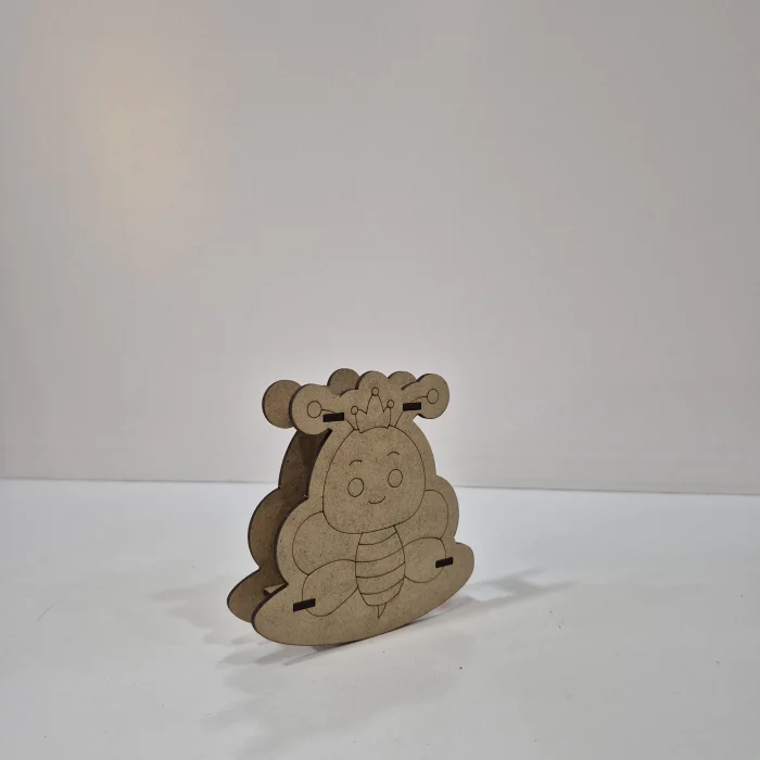 Sallanan Arı Ahşap Boyama Seti | Çocuklar İçin Eğlenceli ve Eğitici Etkinlik | MDF Hobi ve Sanat Ürünü (Demonte)