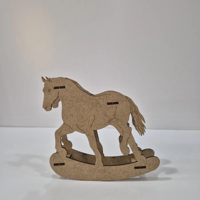 Sallanan At Ahşap Boyama Seti | Çocuklar İçin Eğitici ve Eğlenceli Ahşap Etkinlik | MDF Etkinlik Ürünü (TOPTAN)