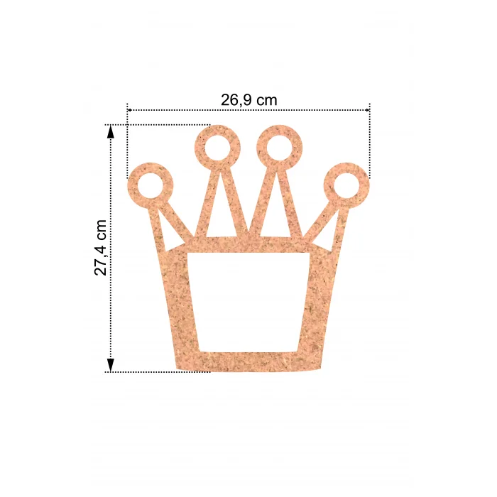 Taç Şeklinde MDF Kasnak - 4 mm