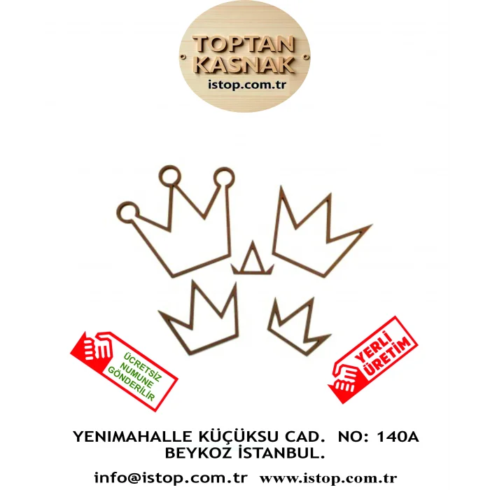 Taç Şeklinde MDF Kasnak - 4 mm