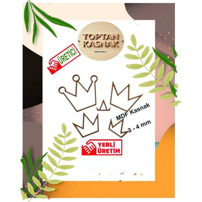 Taç Şeklinde MDF Kasnak - 4 mm