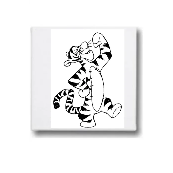 Tiger Tuval Seti | Atölye Etkinlik 20x20 Tuval (6’lı Boya + Fırça Dahil)