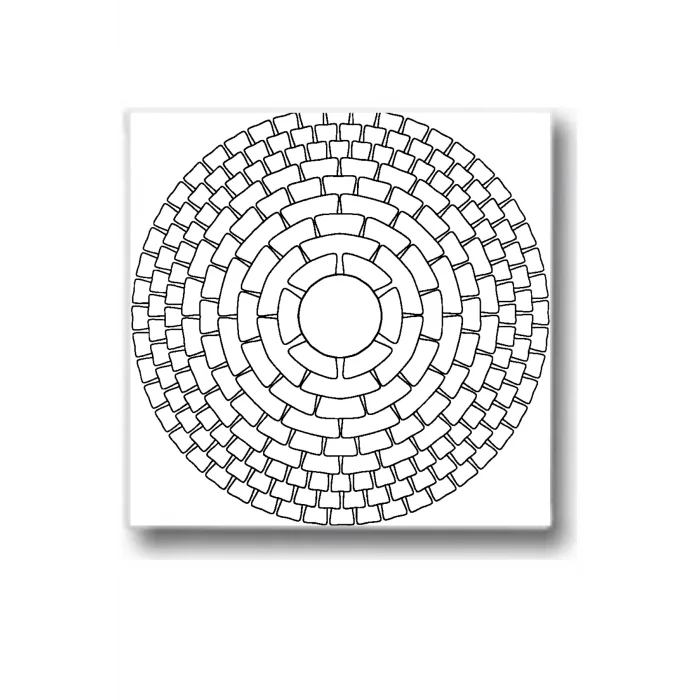 Tuğla Mandala Tuval Seti – Atölye Etkinlik 20x20 Tuval (6’lı Boya + Fırça Dahil)