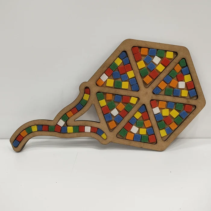 Uçurtma Mozaik Yapma Seti | MDF Mozaik Baz | Mozaik Taş Etkinlik Ürünü