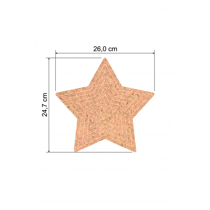Yıldız Şeklinde MDF Kasnak Seti - 4 mm