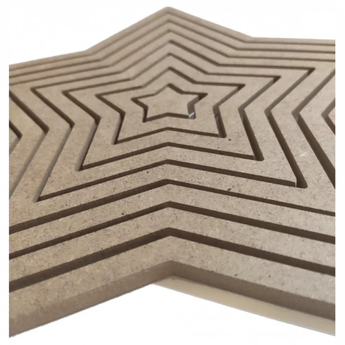 Yıldız Şeklinde MDF Kasnak Seti - 4 mm