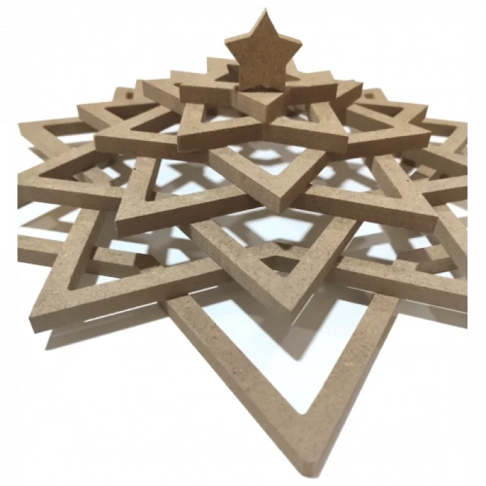 Yıldız Şeklinde MDF Kasnak Seti - 4 mm