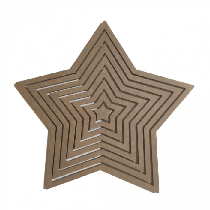Yıldız Şeklinde MDF Kasnak Seti - 4 mm