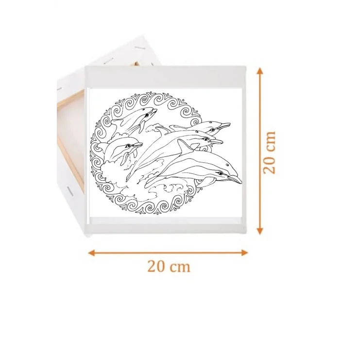 Yunus Tuval Seti | Atölye Etkinlik 20x20 Tuval (6’lı Boya + Fırça Dahil)