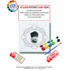 10 Kasım Atatürk’ü Anma Günü Özel Tuval Boyama Seti - Boya ve Fırça Seti- 20 x20
