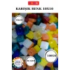 100 Gram Renk Mozaik Taş – 10X10 mm | Mozaik Atölye Seti | Cam Mozaik
