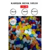 100 Gram Renk Mozaik Taş – 10X10 mm | Mozaik Atölye Seti | Cam Mozaik
