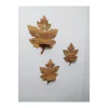 lü Ahşap Duvar Süsü Rafı Çınar Yaprağı Mumluk