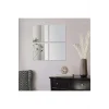 Ev Dekrorasyon Dekoratif 4 Adet 25x25 Kare Akrilik Gümüş Pleksi Ayna