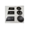 Lazer Kesim Sabret Şükret Dua Et - Allah Muhammed Vav 6 Lı Set
