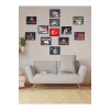 12li Set Çerçeve Görünümlü 11i Türkiye Milli Takım Euro2024 Mdf Tablo