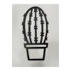 Lazer Kesim Ahşap Duvar Dekoru -  Kaktüs