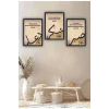 3 Parça Çerçeve Görünümlü Mdf Tablo Seti Dini Tablo