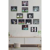 12li Set Çerçeve Görünümlü 11i Beşiktaş Logo Mdf Tablo