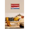 Galatasaray Yön Tabelası Retro Vintage Ahşap
