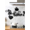 Kitchen 9 Parça + Bi Kahve + 4lü Kuş Duvar Dekoru 3 Ürün 1 Arada 3ü1arada