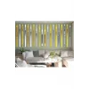 Dekoratif Şerit Gold Ayna Pleksi Duvar Süsü 2.5x100cm 5 Adet( Yapışkanlı )