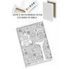 Mandala Desenli Tuval Boyama Seti | Çocuklar ve Yetişkinler İçin Kanvas Boyama Tablosu | Eğitici Sanat Etkinliği