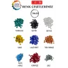 1 Kg Her Renk Mozaik Taş – 10X10 mm | Mozaik Atölye Seti | Cam Mozaik
