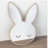 Bulut Yıldız Tavşan Mdf Pleksi Ayna Çocuk Odası Süsleri 3 Lü Set