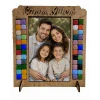 Canım Ailem Mozaik Çerçeve Seti | Aile Temalı Fotoğraf Çerçevesi Etkinlik Ürünü | MDF Mozaik Çerçeve