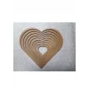 Kalp Şeklinde MDF Kasnak Seti - 4 mm