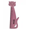 Kişiye Özel Kedi Cetvel | İsim Yazılı Ahşap Öğrenci Cetveli | 19 cm MDF Cetvel
