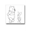 Piglet ve Pooh Temalı Tuval Seti | Atölye Etkinlik 20x20 Tuval (6’lı Boya + Fırça Dahil)