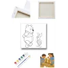 Piglet ve Pooh Temalı Tuval Seti | Atölye Etkinlik 20x20 Tuval (6’lı Boya + Fırça Dahil)