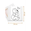 Wendy Pooh 2 Temalı Tuval Seti | Atölye Etkinlik 20x20 Tuval (6’lı Boya + Fırça Dahil)